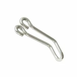 Busch & Müller Scheinwerfer-Halter 475D Edelstahl Blank Länge 45mm Schenkel 18mm